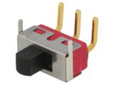 Slide switch with 2 positions, model MSS13PLP