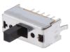 Slide switch with 2 positions, model SSSF040800