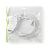 Power cable 2x0.75mm2 5m euro plug white PVC - VIKIWAT
 - 2