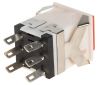 Button switch 3A/250VAC, DPDT, square  - 3