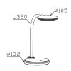 Desk lamp, BK01-00516, 13.2VDC, 4.5W, 5000K, 350lm, white, IP20 - 2