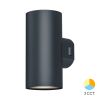 LED facade lamp VEKTA, 2x9W, 230VAC, 1780lm, 3 in 1 colors, IP65, BG38-02582, dark gray
 - 1