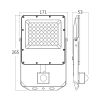 LED прожектор, BT65-25082, 50W, 5500lm, 3в1 цвята, IP65 - 2 - Викиват LED прожектор, BT65-25082, 50W, 5500lm, 3в1 цвята, IP65 - 2