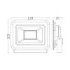 LED прожектор BT60-32031, 20W 6500K 1620lm IP65 студено бял - 2 - Викиват LED прожектор BT60-32031, 20W 6500K 1620lm IP65 студено бял - 2