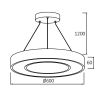 LED pendant lamp BLADE 45W 4650lm warm neutral cold white IP20 BH16-06297
 - 3
