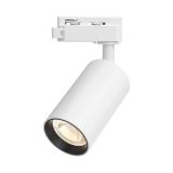LED релсов прожектор, двупроводна шина, 10W, ф57x156mm, GU10, бял корпус, IP20, BH04-10600