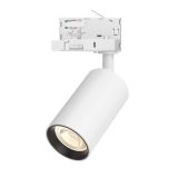 LED релсов прожектор, четирипроводна шина, 10W, GU10, ф57x102mm, бял корпус, IP20, BH04-60600