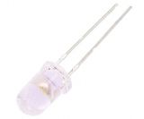 LED diode, cool white, 5mm, 7150~14250mcd, 20mA, 30°, THT