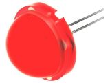LED диод, червен, 20mm, 4~13mcd, 20mA, 120°, THT