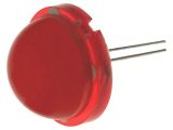 LED диод, червен, 20mm, 40~75mcd, 20mA, 120°, THT