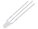 LED diode, red/yellow, 3mm, 150mcd, 20mA, 30°, THT