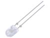 LED diode, cool white, 5x4mm, 3500mcd, 20mA, 80/40°, THT