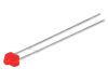 LED диод, червен, 3.3x2.4mm, 70~200mcd, 20mA, 70°, THT