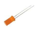 LED diode, orange, 5mm, 3~7mcd, 20mA, 100°, THT