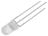 LED diode, red/green, 5mm, 1200mcd, 20mA, 60°, THT