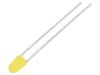 LED diode, yellow, 3mm, 8~15mcd, 10mA, 50°, THT