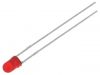 LED diode, red, 5mm, 12~25mcd, 17.5mA, 30°, THT