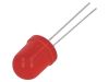 LED diode, red, 10mm, 450~550mcd, 20mA, 60°, THT