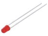 LED diode, red, 3mm, 90~100mcd, 20mA, 60°, THT