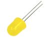 LED diode, yellow, 10mm, 40~45mcd, 20mA, 40°, THT