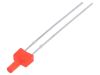 LED diode, red, 2mm, 30~70mcd, 20mA, 130°, THT