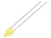 LED диод, жълт, 2mm, 30~70mcd, 20mA, 150°, THT
