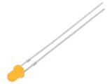 LED diode, orange, 3mm, 270~460mcd, 20mA, 60°, THT