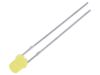 LED diode, yellow, 3mm, 45~90mcd, 20mA, 130°, THT