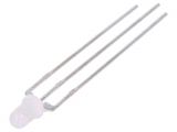 LED diode, red/yellow, 3mm, 110~260mcd, 20mA, 60°, THT