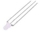 LED diode, red/green, 3mm, 590~1300mcd, 20mA, 60°, THT