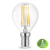 LED FILAMENT bulb 4W, E14, 220VAC, 400lm, 2700K, warm white - 1