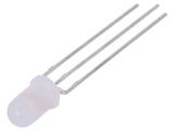 LED diode, red/green, 5mm, 390~890mcd, 20mA, 60°, THT