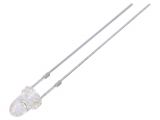 LED diode, red, 3mm, 30mA, 15°, THT
