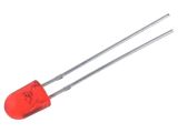 LED диод, червен, 5.1x4.3mm, 2180~4200mcd, 20mA, 100/40°, THT 143236