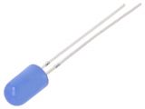 LED diode, blue, 5mm, 220~330mcd, 20mA, 30°, THT