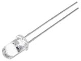 LED diode, red, 5mm, 20mA, 15°, THT