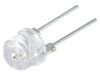 LED diode, green, 8mm, 40mA, 140°, THT