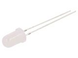 LED diode, warm white, 5mm, 4200~5800mcd, 20mA, 30°, THT