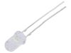 LED diode, warm white, 5mm, 30mA, 15°, THT