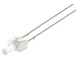 LED diode, warm white, 4.8x2.5mm, 330~500mcd, 20mA, 90°, THT