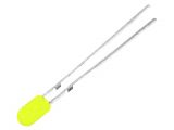 LED diode, yellow, 3mm, 10~20mcd, 20mA, 30°, THT