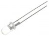 LED diode, cool white, 5mm, 30000~40000(typ)-50000mcd, 75mA, 15°, THT