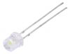 LED diode, cool white, 5mm, 500~1120mcd, 20mA, 140°, THT