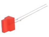 LED diode, red, 1.8x7.05mm, 150~220mcd, 20mA, 30°, flat, THT