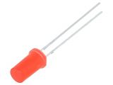 LED diode, red, 5mm, 220~330mcd, 20mA, 180°, THT