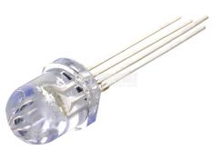 LED диод RGB 8mm 7000~8500mcd 20mA 30° THT - ВИКИВАТ