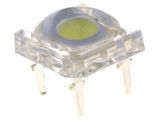LED diode, cool white, 7.62x7.62mm, 2180~3000mcd, 30mA, 130°, THT