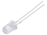 LED diode, cool white, 5mm, 30mA, 15°, THT