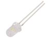 LED diode, cool white, 5mm, 15mA, 60°, THT