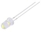 LED diode, cool white, 5mm, 15mA, 15°, THT 143782